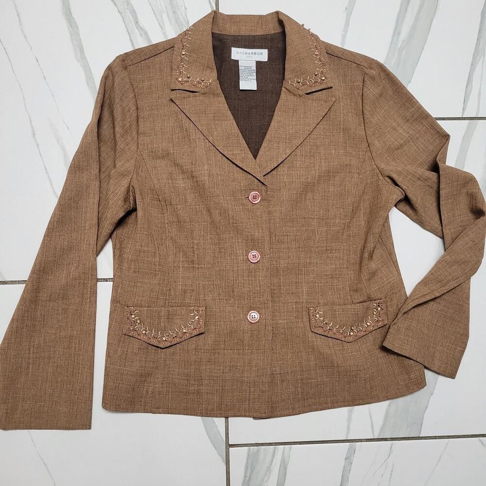 Unbranded Women's Brown and Tan Jacket